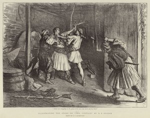 Ilustrando la historia de La Vendimia por E. F. Benson de George Percy Jacomb Hood